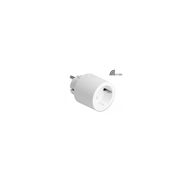 Delock WLAN Steckdosen Schalter MQTT mit Energieüberwachung - CEE 7/3 - CEE 7/4 - Weiß - 230 V - 16 A - 45 mm