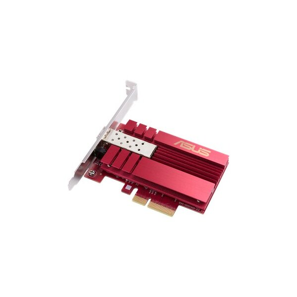 ASUS XG-C100F - Eingebaut - Kabelgebunden - PCI Express - Faser - 10000 Mbit/s - Rot