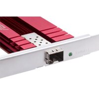 ASUS XG-C100F - Eingebaut - Kabelgebunden - PCI Express - Faser - 10000 Mbit/s - Rot