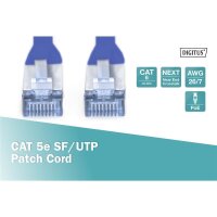 DIGITUS DK-1531-050/B - CAT 5e SF-UTP Patchkabel, Cu, PVC AWG 26/7, Länge 5 m, Farbe Blau
