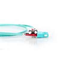 DIGITUS DK-2512-01/3 - LWL Patchkabel, Duplex, ST zu SC MM OM3 50/125 µ, 1 m