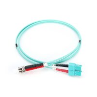 DIGITUS DK-2512-01/3 - LWL Patchkabel, Duplex, ST zu SC MM OM3 50/125 µ, 1 m