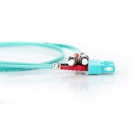 DIGITUS DK-2512-02/3 - LWL Patchkabel, Duplex, ST zu SC MM OM3 50/125 µ, 2 m