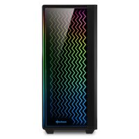 Sharkoon RGB LIT 200 - Midi Tower - PC - Schwarz - ATX -...