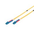 DIGITUS DK-2933-02 - LWL Patchkabel, Duplex, LC zu LC SM OS2 09/125 µ, 2 m