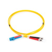 DIGITUS DK-2931-01 - LWL Patchkabel, Duplex, LC zu ST SM OS2 09/125 µ, 1 m