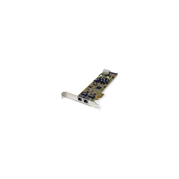 StarTech.com Dual Port PCI Express Gigabit Netzwerkkarte - PCIe PoE/PSE NIC Server Adapter - Eingebaut - Kabelgebunden - PCI Express - Ethernet - 2000 Mbit/s
