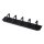DIGITUS DN-19-ORG-2U-SW - 2HE Kabelrangierpanel 5x Kabelringe 85x60 mm, Farbe schwarz (RAL 9005)