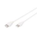 DIGITUS AK-300202-018-E - USB 2.0 Verlängerungskabel, Typ A St/Bu, 1.8m, USb 2.0 konform, be