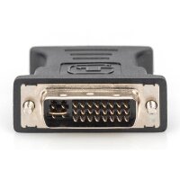 DIGITUS AK-320504-000-S - DVI Adapter, DVI(24+5) - HD15 St/Bu,  DVI-I Dual Link, sw