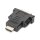 DIGITUS AK-330505-000-S - HDMI Adapter, Typ A - DVI-I(24+5) St/Bu, Full HD, sw