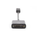 DIGITUS AK-340401-001-S - DisplayPort Adapterkabel, DP - DVI (24+5) St/Bu, 0.15m, m/Verriegelung, DP 1.1 komp., CE, sw