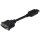 DIGITUS AK-340401-001-S - DisplayPort Adapterkabel, DP - DVI (24+5) St/Bu, 0.15m, m/Verriegelung, DP 1.1 komp., CE, sw
