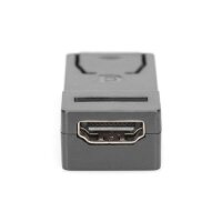 DIGITUS AK-340602-000-S - DisplayPort Adapter, DP - HDMI Typ A St/Bu, m/Verriegelung, CE, sw