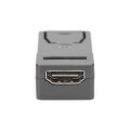 DIGITUS AK-340602-000-S - DisplayPort Adapter, DP - HDMI Typ A St/Bu, m/Verriegelung, CE, sw