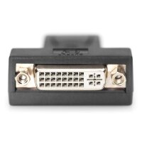 DIGITUS AK-340603-000-S - DisplayPort Adapter, DP - DVI-I (24-5) St/Bu, m/Verriegelung, CE, sw