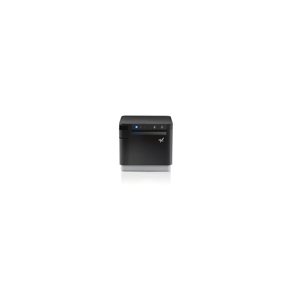 Star Micronics mC-Print3 - Thermal - 3in - Cutter - Ethernet (LAN) - USB - CloudPRNT - Black - EU & UK - PS60C Power Supply included - Direkt Wärme - POS-Drucker - 250 mm/sek - 58mm - 80mm - Verkabelt & Kabellos - Schwarz