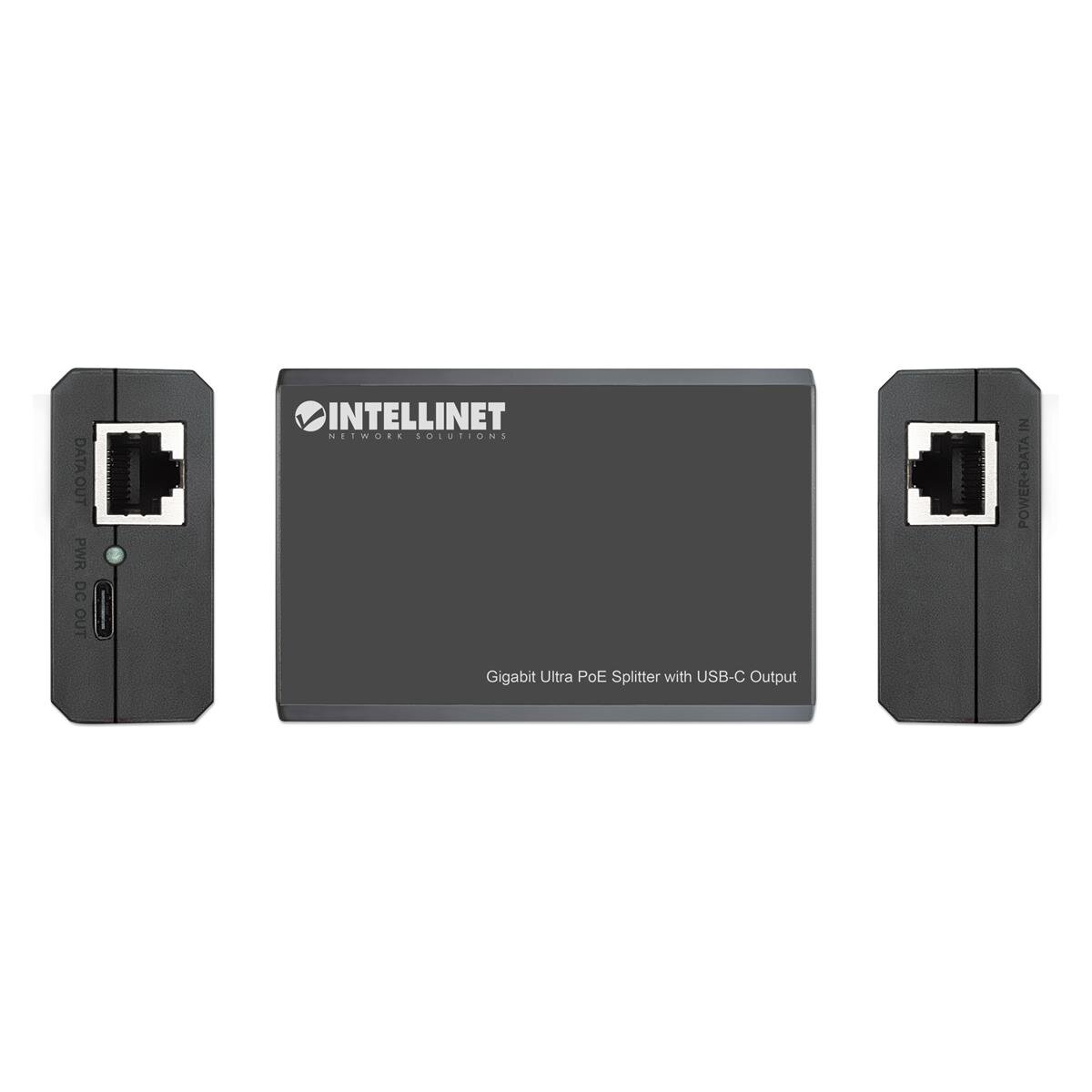 Intellinet 561693 - IEEE 802.3 - IEEE 802.3ab - IEEE 802.3af - IEEE 802.3at - IEEE 802.3bt - IEEE 802.3u - 10/100/1000Base-T(X) - Cat5e - Schwarz - Kunststoff - 0 - 40 °C