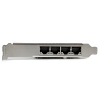 StarTech.com 4 Port PCI Express Gigabit Ethernet Netzwerkkarte - Intel I350 NIC - Netzwerkadapter