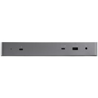 StarTech.com Thunderbolt 3 Dock mit USB-C Host-Kompatibilität - Dual 4K 60Hz DisplayPort 1.4 oder Dual HDMI Monitore - Single 8K - TB3/USB-C Laptop Docking Station - 96W PD - 5xUSB - 10 Gbit/s - Kabelgebunden - Thunderbolt 3 - 96 W - 3,5 mm - Schwarz - Gr