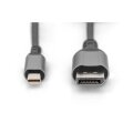 DIGITUS - DB-340106-020-S - MiniDP - DP Kabel 8K 2m