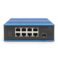 DIGITUS - DN-651133 - Indust. PoE Swtich 8xFE 1xSFP