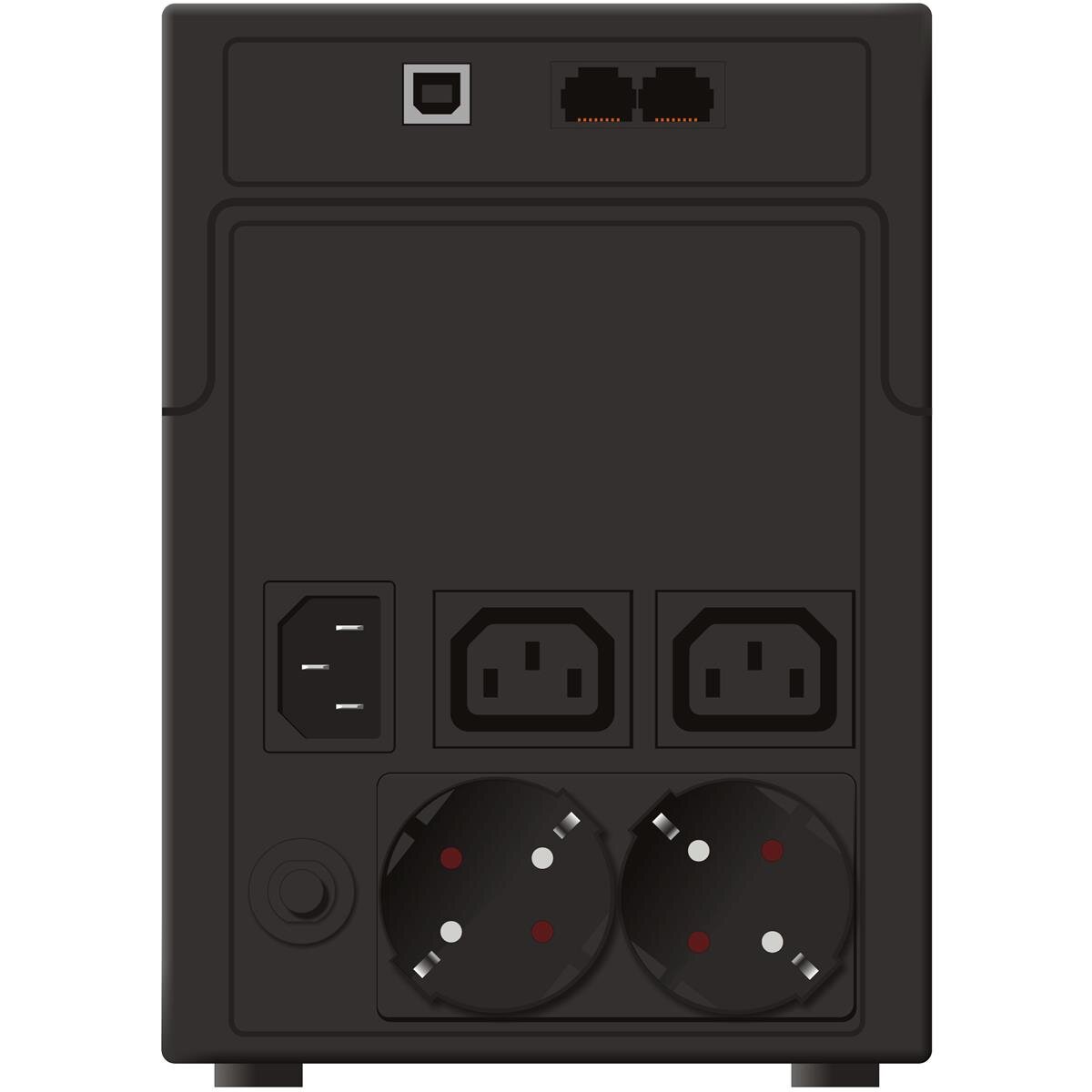PowerWalker VI 1200 SHL Schuko - Line-Interaktiv - 1,2 kVA - 600 W - 170 V - 280 V - 50/60 Hz