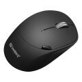SANDBERG 631-02 - rechts - RF Wireless + Bluetooth - 1600 DPI - Schwarz