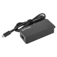 Manhattan USB-C Power Delivery Laptop-Netzteil 65 W abnehmbares EU-Stromkabel integriertes