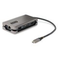 StarTech.com USB-C Multiport Adapter - USB C auf VGA/4K 60Hz HDMI Adapter - 3-Port USBC Hub - 100W PD - GbE - USB C Dockingstation/Laptop Dock - Mini/Reise Dock USB C Adapter - 30 cm Integ. Kabel mit Kabelschlitz - Kabelgebunden - USB 3.2 Gen 2 (3.1 Gen 2