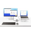 StarTech.com USB-C Multiport Adapter - USB C auf VGA/4K 60Hz HDMI Adapter - 3-Port USBC Hub - 100W PD - GbE - USB C Dockingstation/Laptop Dock - Mini/Reise Dock USB C Adapter - 30 cm Integ. Kabel mit Kabelschlitz - Kabelgebunden - USB 3.2 Gen 2 (3.1 Gen 2