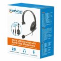 Manhattan 180849 - Kabelgebunden - 20 - 20000 Hz - Büro/Callcenter - 144 g - Kopfhörer - Schwarz