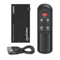 Manhattan 8Ka60Hz 2-Port HDMI-Switch 48G IR-Fernbedienung...