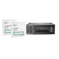 HPE StoreEver LTO-8 Ultrium 30750 - LTO - 2,5:1 - Serial Attached SCSI (SAS) - 5,25" Halbe Höhe - Schwarz - 256-bit AES