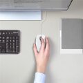 Logitech M100 - Beidhändig - Optisch - USB Typ-A - 1000 DPI - Weiß