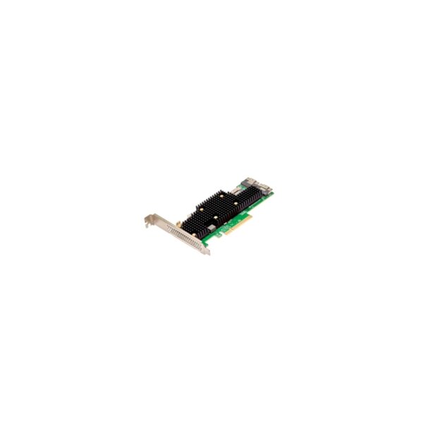 BROADCOM eHBA 9600-24i - PCIe - SAS - SATA - Full-height / Low-profile - PCIe 4.0 - Grün - Silber - 5000000 h