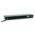 APC Rack PDU - mit Schaltfunktion - 1 HE - 12 A/208 V - 10 A/230 V - (8) C13 - Messgerät - Geändert - 0U/1U - Horizontal/Vertikal - Schwarz - 8 AC-Ausgänge - C13-Koppler