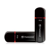 Transcend JetFlash 600 - 4 GB - USB Typ-A - 2.0 - Kappe - 10,3 g - Schwarz