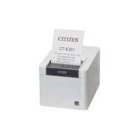 Citizen CT-E301 USB 8 Punkte/mm Cutter weiß - POS-Drucker - Thermotransferdruck