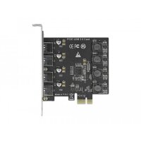 Delock PCI Express x1 Karte zu 4 x extern USB Typ-A...