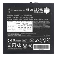SilverStone e HELA 1200R Platinum - power supply - Cybenetics Platinum PCIe 5.0 fully modular