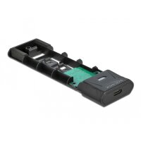 Delock 42638 - SSD-Gehäuse - M.2 - PCI Express - 10 Gbit/s - USB Anschluss - Schwarz - Grau