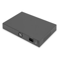 DIGITUS 16-Port Fast Ethernet PoE Netzwerkswitch, 19...