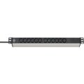 Brennenstuhl 1390007112 - 2 m - Drinnen - C13-Koppler - IP20 - Schwarz - Silber - 12 AC-Ausgänge