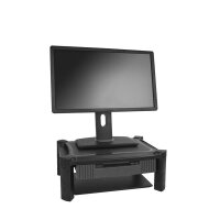 StarTech.com Monitorständer mit Schublade - Höhenverstellbar - Freistehend - 10 kg - 33 cm (13") - 81,3 cm (32") - Höhenverstellung - Schwarz