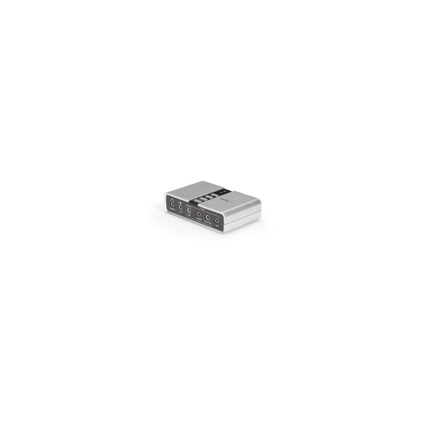 StarTech.com USB Soundbox 7.1 Adapter - externe USB Soundkarte mit SPDIF Didital Audio - 7.1 Kanäle - 16 Bit - USB
