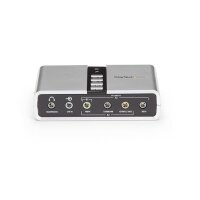 StarTech.com USB Soundbox 7.1 Adapter - externe USB Soundkarte mit SPDIF Didital Audio - 7.1 Kanäle - 16 Bit - USB