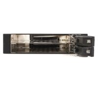 StarTech.com SATA Hot Swap Wechselrahmen trägerlos - Mobiles Festplatten Speicher Rack 2x 6,4cm (2,5") - 8,89 cm (3.5 Zoll) - Frontblende - 2.5 Zoll - SATA - Serial ATA II - Serial ATA III - Schwarz - Aluminium