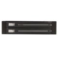 StarTech.com 2-Bay SATA Hot Swap Wechselrahmenohne Schublade für 2,5 Zoll Festplatten - 2x 2,5 Zoll Festplatten Backplane - 8,89 cm (3.5") - Frontblende - Schwarz - 2.5" - SATA - Serial ATA II - Serial ATA III - Aluminium