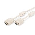 DIGITUS AK-310103-018-E - VGA Monitor Anschlusskabel, HD15 St/St, 1.8m, 3Coax/7C, 2xFerrit, be